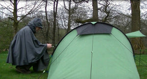 Nearly Wild Camping review the PACMAT Rain Poncho