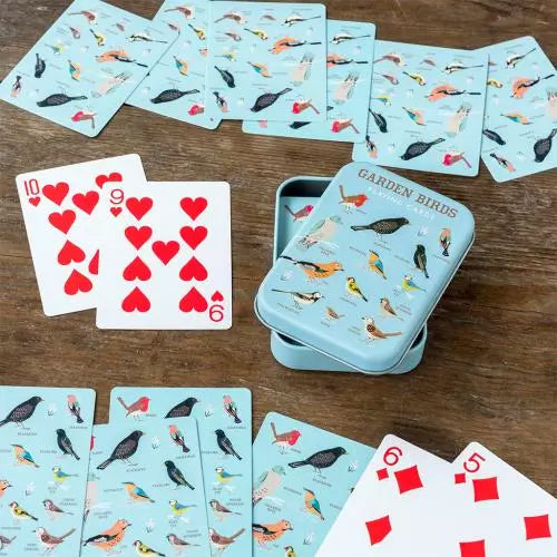 Garden birds - Playing cards in a tin – Rubbastuff