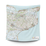 OS Canterbury, Margate, Folkestone & Kent Downs Family PACMAT Picnic Blanket