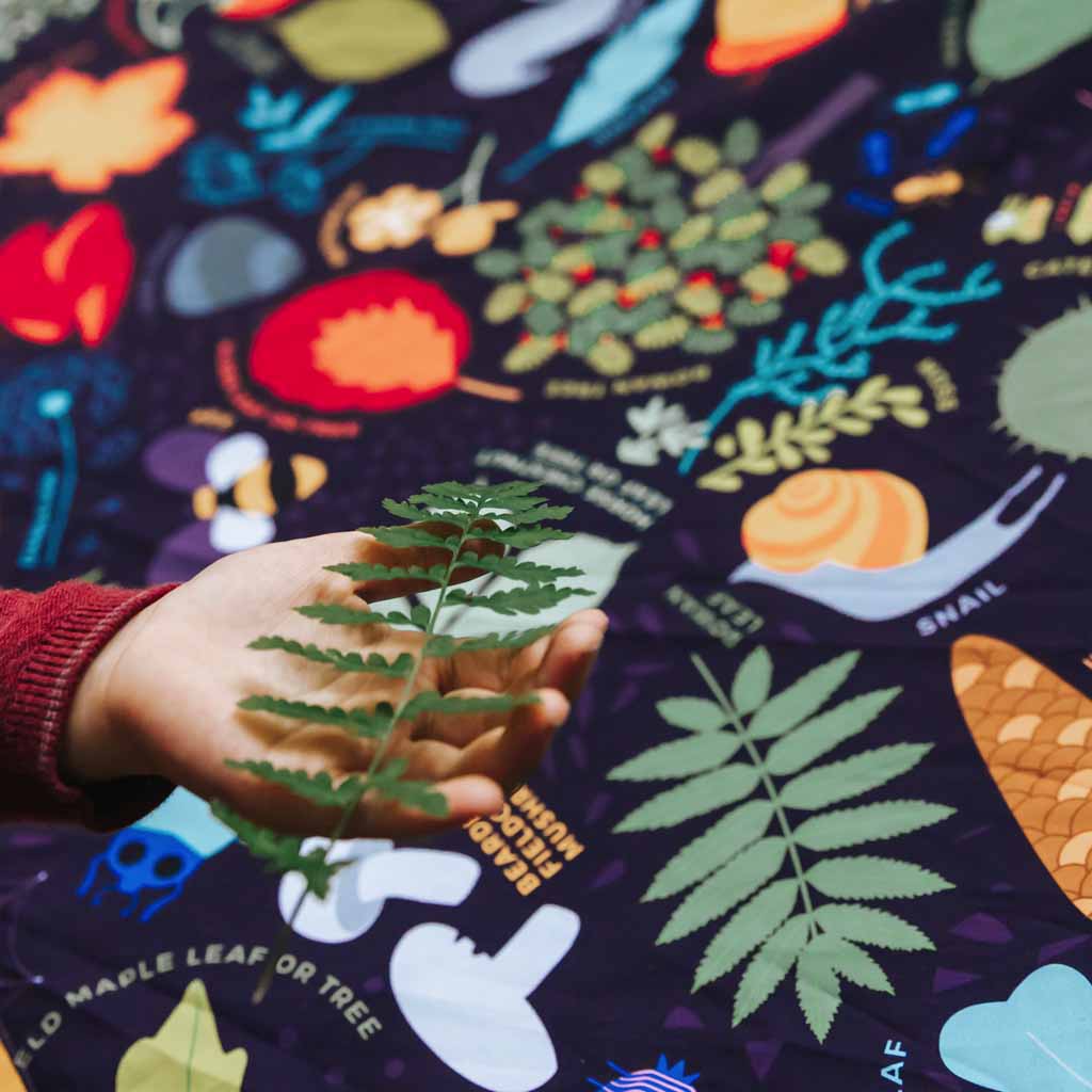 Nature trail XL Extra Large Picnic Blanket. Waterproof Light