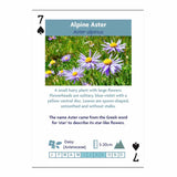 Alpine flowers playing cards