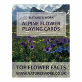 Alpine flowers playing cards