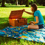 Snakes & Ladders Gold Family SPECIAL EDITION PACMAT Picnic Blanket