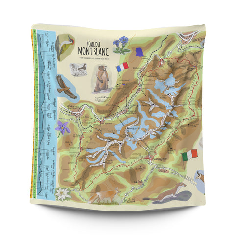 Tour Du Mont Blanc Family PACMAT Picnic Blanket